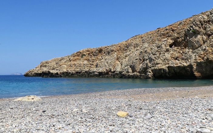 Hidden beach in Antikythera