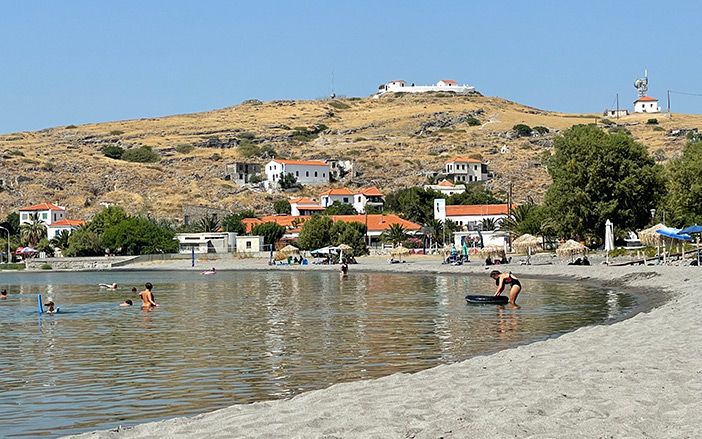 A beautiful beach in Agios Efstratios island 