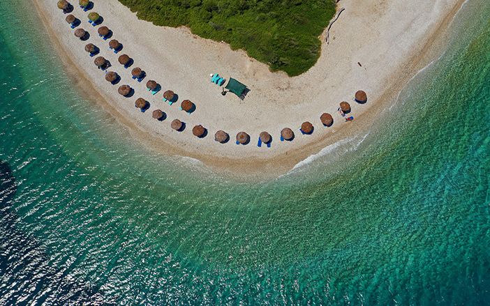 The sandy beach Agios Dimitrios in Alonissos