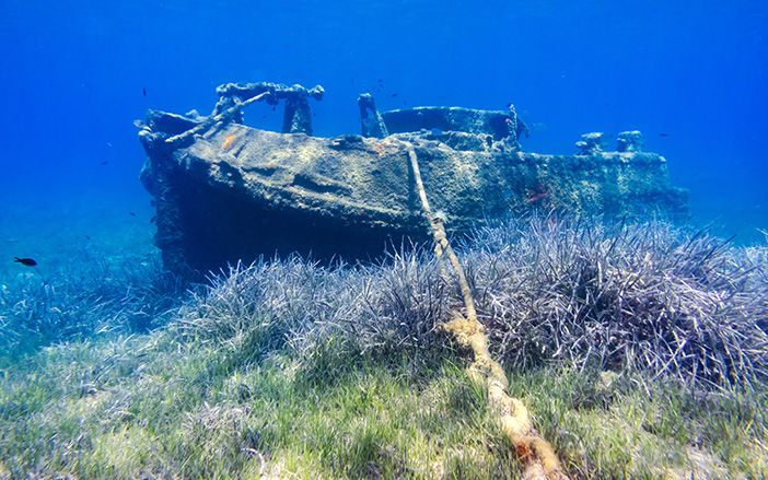 Shipwreck in Astypalea