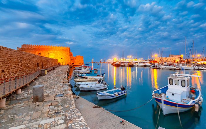 The small port of Heraklion