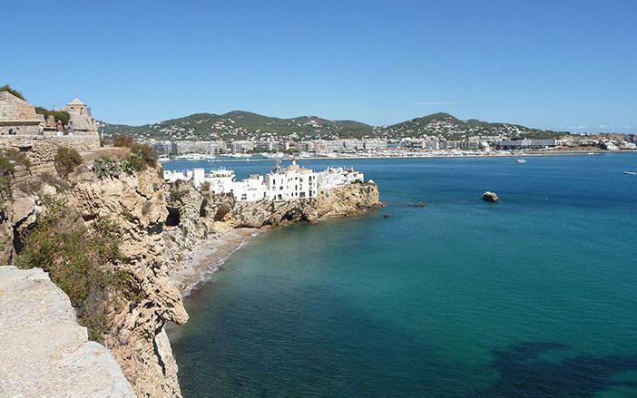 Seaview landscape in Ibiza