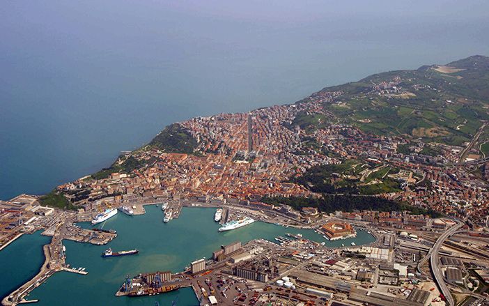 Ancona port in Italy