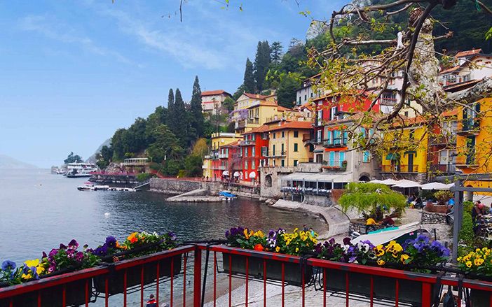 The view of the scenic Lake Como