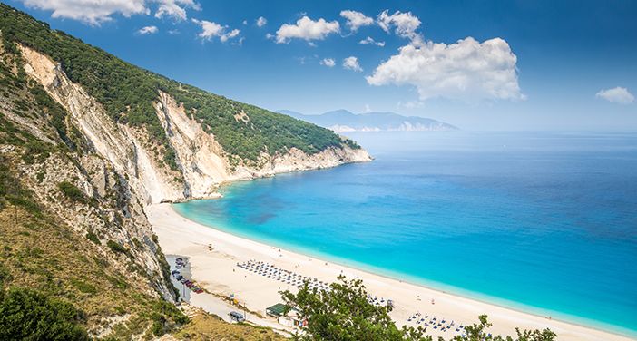 Kefalonia has one of the most beautiful beaches in Europe.