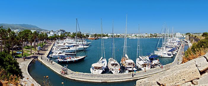 The beautiful small port of Kos