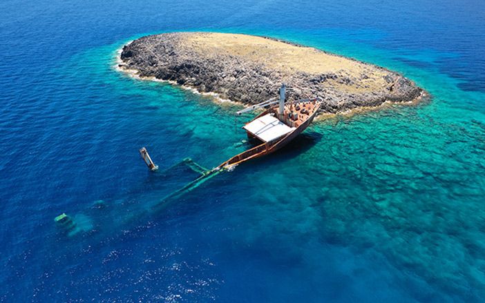 The Nordland shipwreck in Kythira