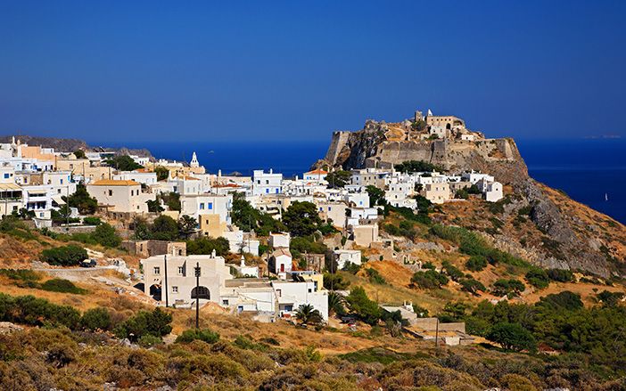 The castle of Kythira in a beautiful view