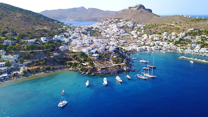 The beautiful Leros island