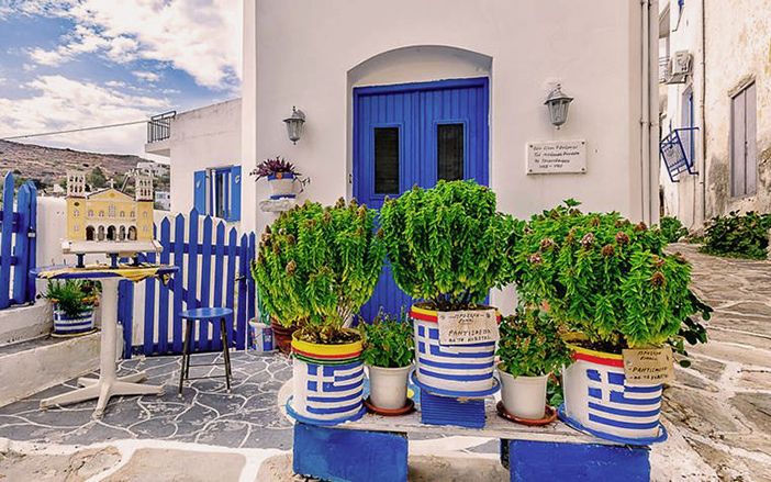 The picturesque village of Lefkes in Paros 