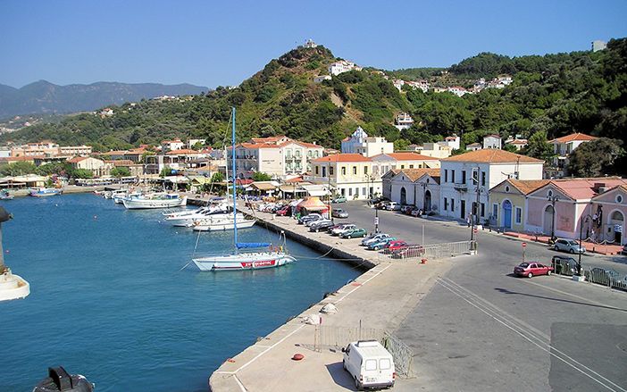 The village Karlovasi in Samos
