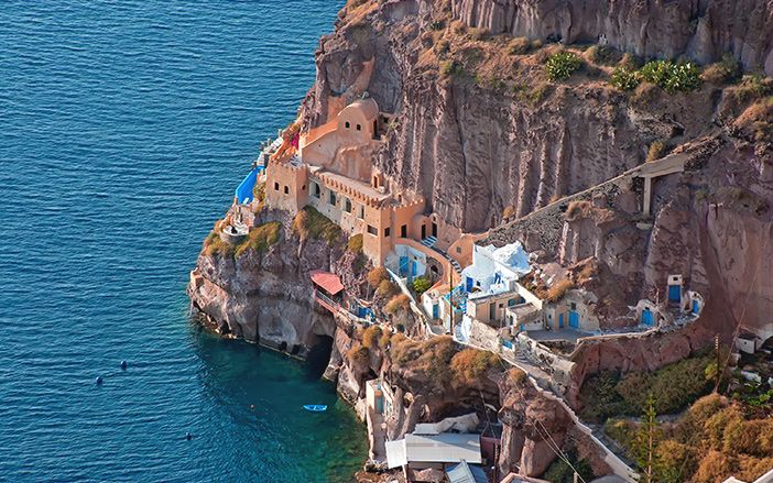 Santorini is distinguished by its beautiful Cycladic architecture