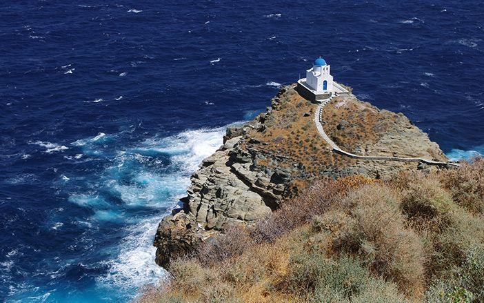 Chappel on the rocks of Sifnos