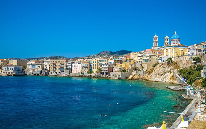 Seaview in Syros island