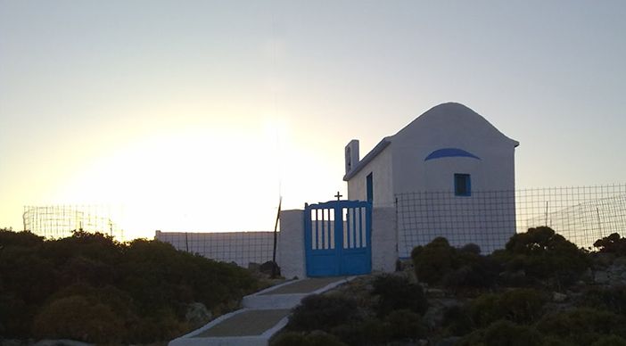 The Beautiful Church of Saint Panteleimonas in Agathonissi Island