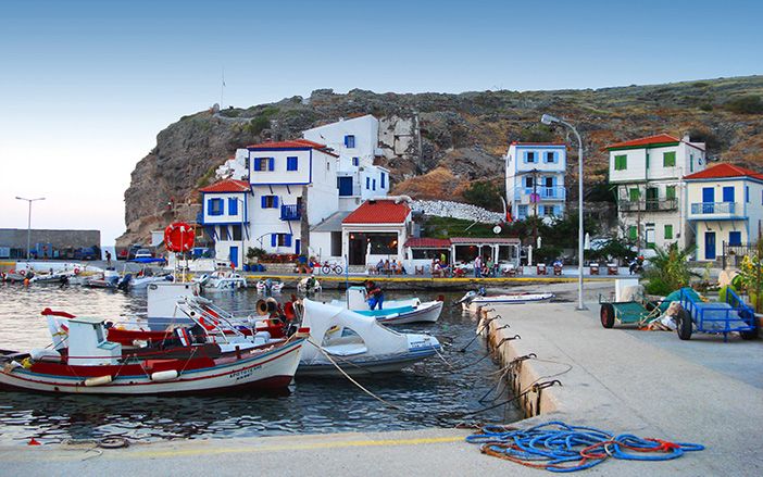 The picturesque small port of Agios Efstratios
