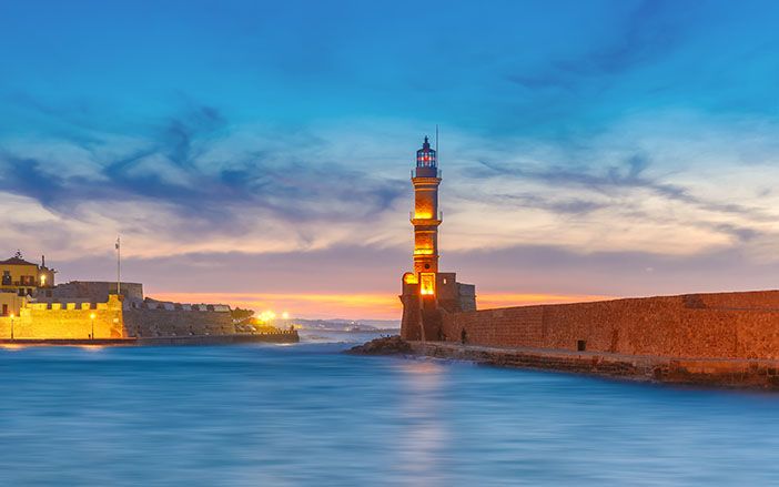 Chania lighthouse is an all time classic monument