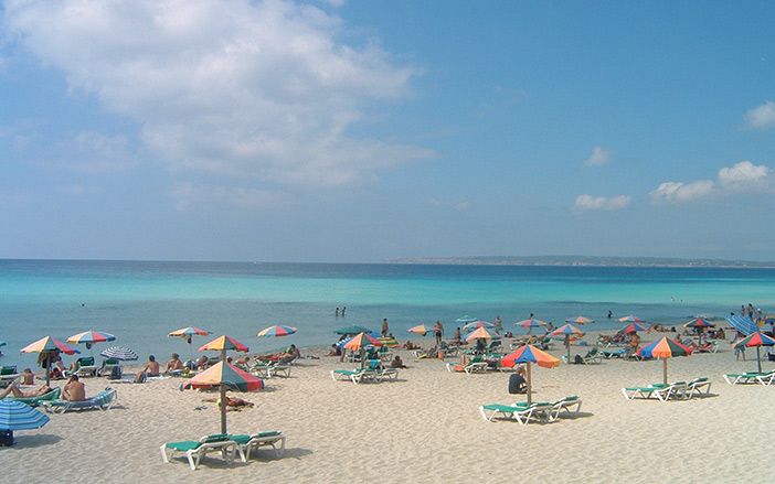Beach view in Formentera