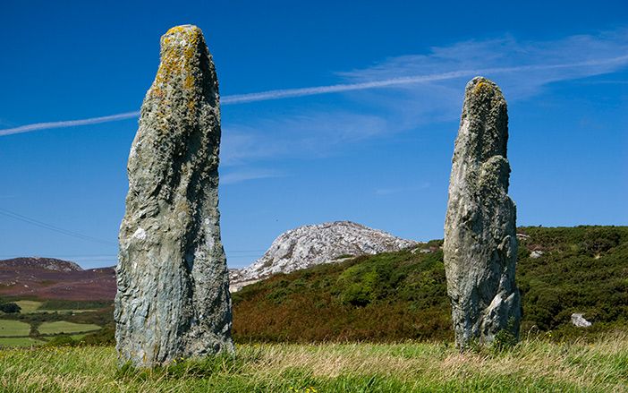 The monument of Penrhos Feilw Standing Stones