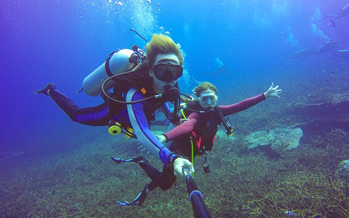 The underwater activities in Kasos island
