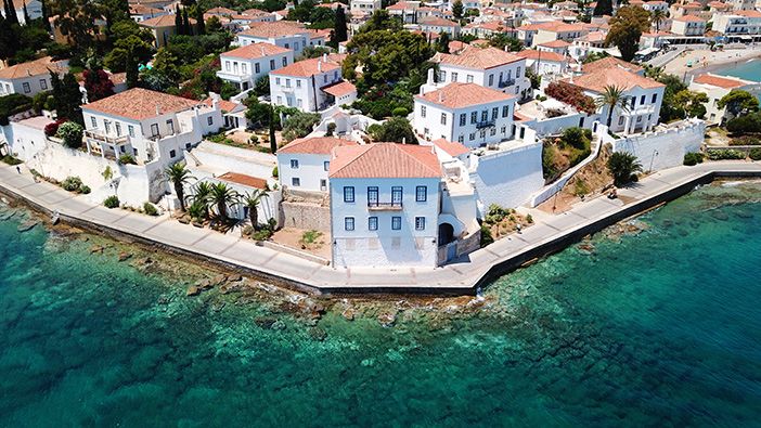 The picturesque port of Spetses island