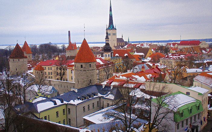View in the center of Tallinn